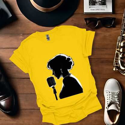 Jazz Singer Close Silhouette