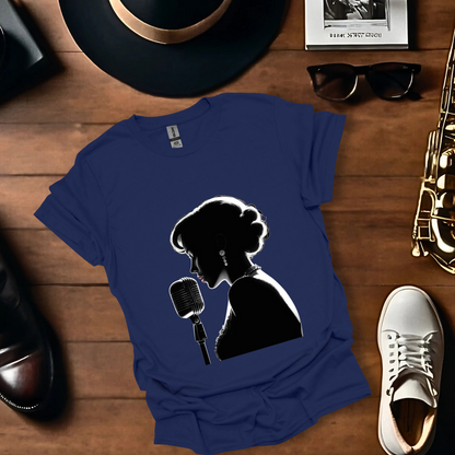 Jazz Singer Close Silhouette