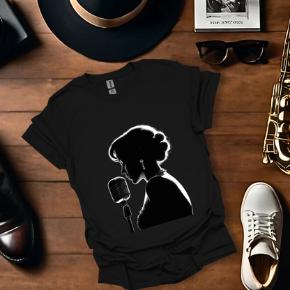 Jazz Singer Close Silhouette