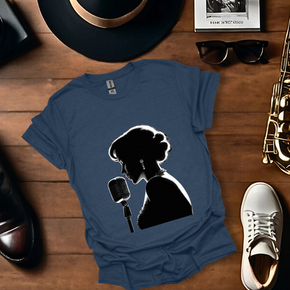 Jazz Singer Close Silhouette